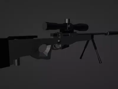 Weapons rifle Free 3D model