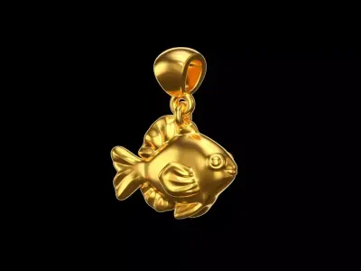 Fish pendant Free 3D print model