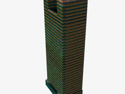 Santos Place Low-poly 3D model