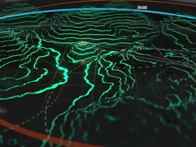 Digital Terrain 3D model