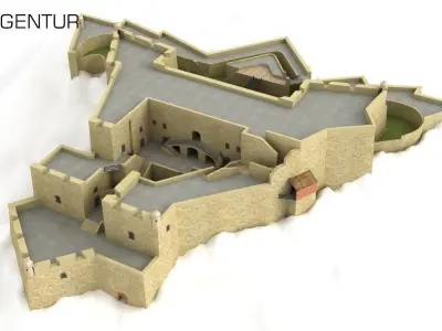 6x world famous castles 3D Model Collection