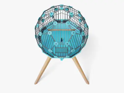 Birdcage Geo Low-poly 3D model