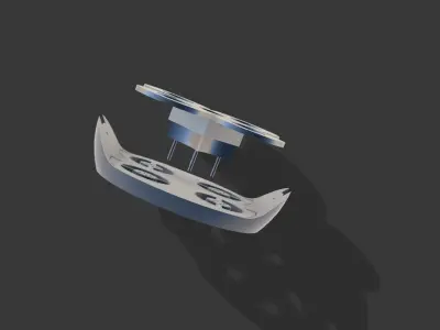 DRONE IO SFERICO DI 19CM 4 ELICHE 3D print model