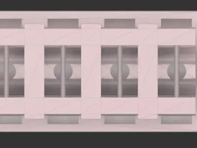 Testata motore diesel Free low-poly 3D model