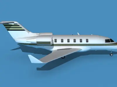 Bombardier CL604 Challenger V08 3D model