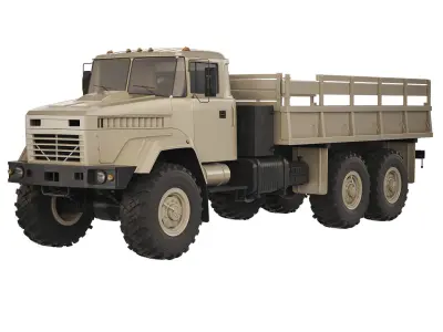 KrAZ 6322 flatbed body 1999 3D model