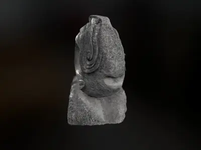 Scanned fish statue model 3D model