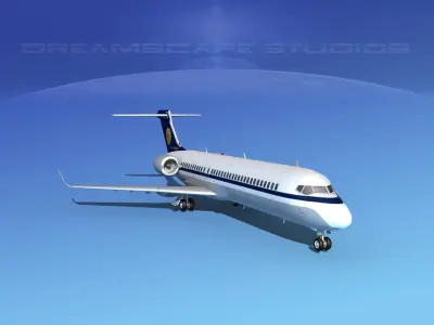 Comac ARJ21-700 Myanmar Airlines 3D model
