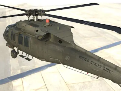 Blackhawk helicopter 3D model