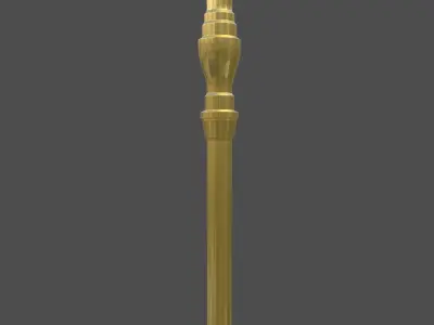 Trident golden spear 3D model