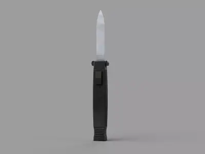 Cheap Spring Knife - Game Ready Free low-poly 3D model