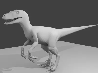 Velociraptor 3D model shop