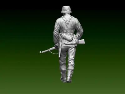 German soldier 3D print model