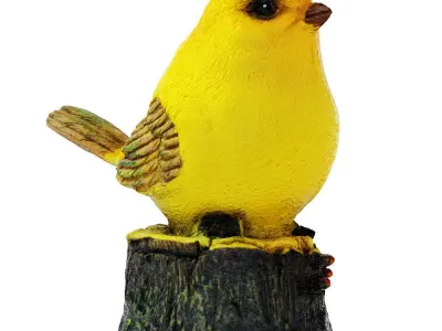 Figurine Yellow bird 01 3D model