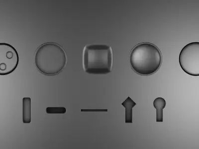 Simply Medieval - medieval Decal Pack for Blender 3D model