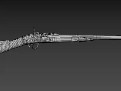 Merrill Model 1863 Low-poly 3D model