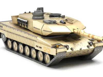 Military army collection Low-poly 3D model