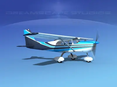 Cessna 175 Skylark V07 3D model