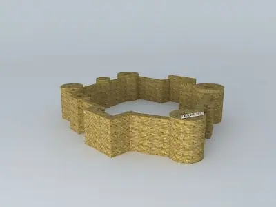 Karaman castle Free 3D model