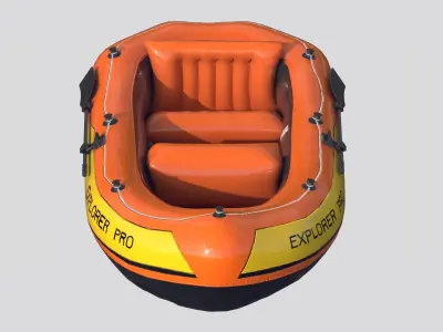 INFLATABLE BOAT 3 3D model