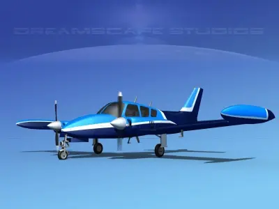 Cessna 320 Skyknight V01 3D model