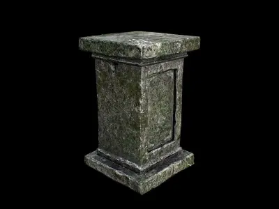 Old Column Low-poly 3D model