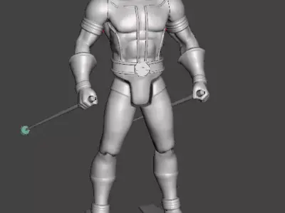 STL File 3D Super Powers Black Racer 3D print model 3D print model