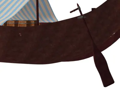 Viking Cargo Ship 3D model