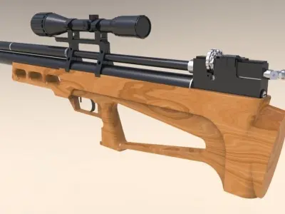 PCP airgun Free 3D model