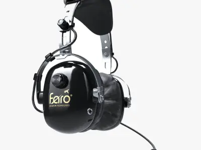 Pilots Headset 3D model