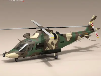 AW109LUH South Africa 3D model