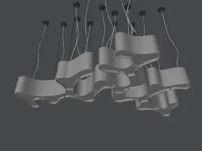 Ameba Lamp Parts Low-poly 3D model