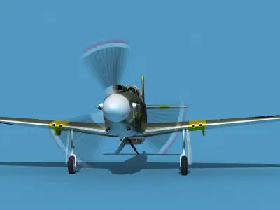 North American A-36A Apache V03 USAAF 3D model