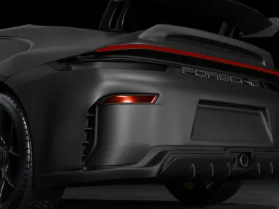 Porsche 911 GT3 Weissach 2025  3D model