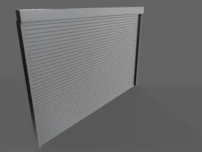 PBR Industrial Door A3 Low-poly 3D model