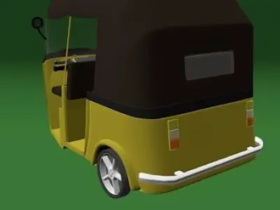 moto taxi Low-poly 3D model
