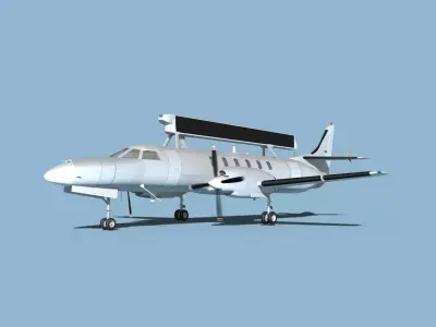 Swearingen RC-26B Condor Bear Metal 3D model