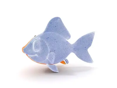 Cheerful Orange Goldfish model pack Low-poly 3D model