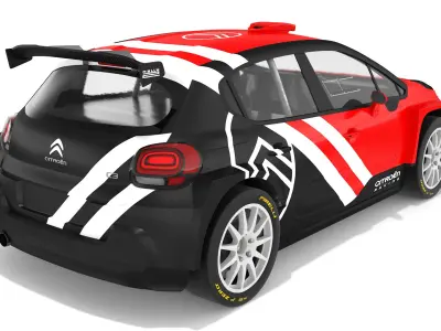 Citroen C3 Rally2 Citroen Racing 3D model
