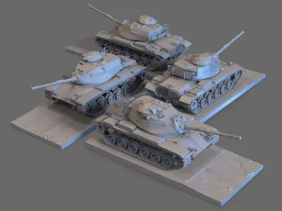 M60A1 Patton 3D model