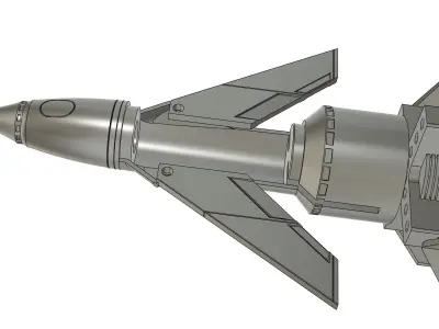 THUNDERBIRD 1 rocket 3D print model