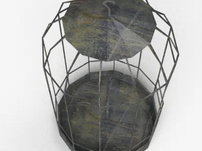 Birdcage horror style Free low-poly 3D model