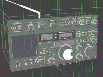 Yaesu FRG-7700 receiver 3D model