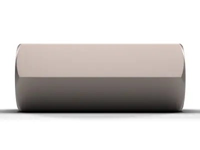 Coupling Nut Low-poly 3D model