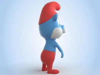 Papa Smurf 3D model