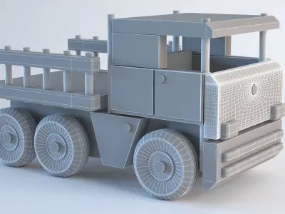 Wood Truck 3D model purchase