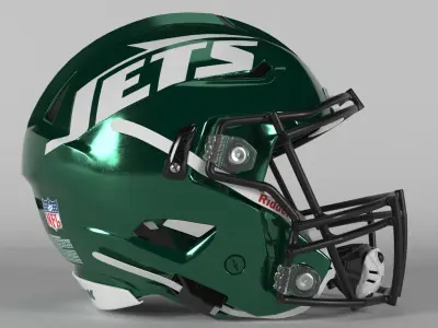 NEW YORK JETS Helmet Football AFC EAST PBR updated 2025 3D model
