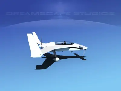 Rutan Long-EZ V09 3D model