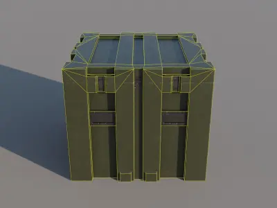 Weapon Box game-ready Free low-poly 3D model