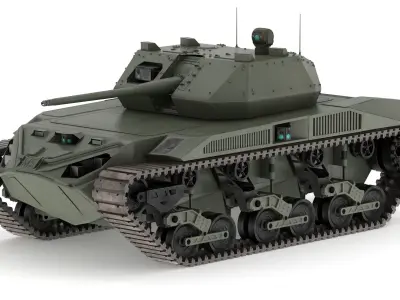 Ripsaw M5 Electric Tank 3D model